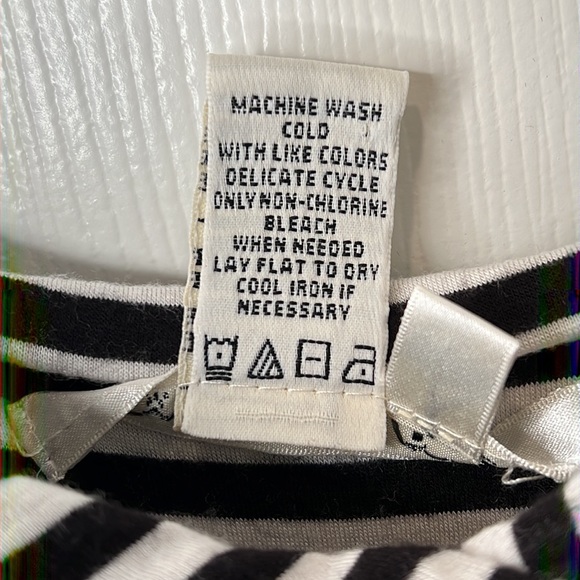 MAX STUDIO Women’s Maxi Dress. Black and White Striped. Size Large - Picture 5 of 8